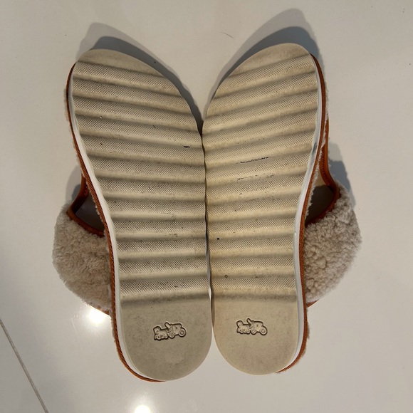 Coach Holie Shearling Flip Flops - Picture 6 of 7
